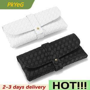 PkYeG 1Pc Twist Braided Leather Glasses Case Snap Rope Belt Portable Sunglasses Glasses Case Storage Box Sunglasses Case