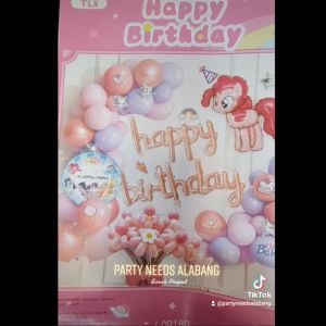 Little Pony Balloon Birthday Party Decoration Theme Set Package Sorah Project