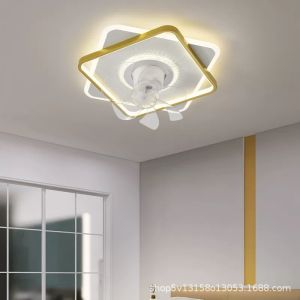 Bright Ceiling Fan With Light Strong Wind Dc Moter Ceiling Fan 6 Speeds 220v Silent Ceiling Fan Light Dining Room Bedroom Light Low Profile Ceiling Fan