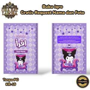 QRO Custom Anak Milenial Hardcover Full Color (Free Tulis Nama & Foto) Buku Iqro A5 Custom Jilid 1 - 6 Lengkap Iqro QR Kado Ulang Tahun Hampers