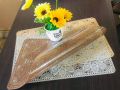 Elegant floral transparent PVC placemat design 7. 