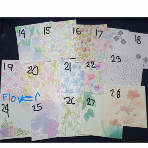 Flower Background Design Notepad/Memopad/Notepaper