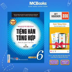 Sách - Giáo trình tiếng Hàn tổng hợp cao cấp 6 - sách bài học Bản đen trắng - McBooks