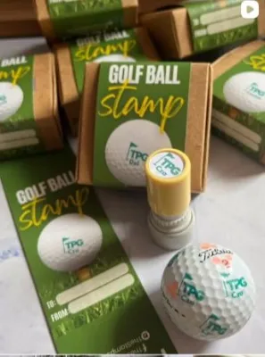 17mm Golf Ball stamp w/ ink refill Customized Personalized Custom Pre-inked Stamp (COD ACCEPTED)