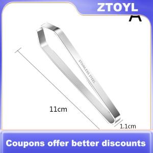 【ZTOYL】 1pcs 430 thép không gỉ cá xương nhíp gắp kìm kẹp kẹp tháo gỡ kẹp cá xương tuốt dụng cụ tiện ích nhà bếp