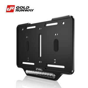 GOLD RUNWAY Motorcycle License Plate Light Holder With Integrated Brake Lights for BMW1250