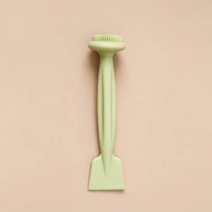 Silicone Facial Cleansing Brush Manual Massage Facial Brush Double Head Face Wash Brush Blackhead Remover Skin Care Tool A Flexible Silicone Facial Cleansing Brush with Two Ends Designed for Thorough Cleaning And Applying Mud Masks