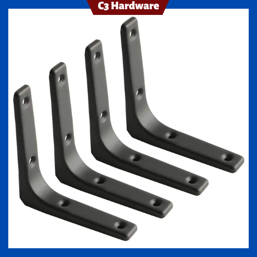 Shelf Bracket Hardware Triangular Mounting Metal Curved Bracket per