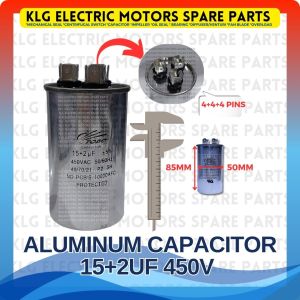 TOPO 15+2UF 450V Aluminum capacitor water pump