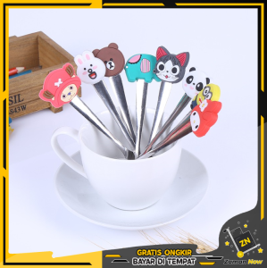 Zaman Now - Sendok Kecil Lucu Imut Motif Karakter / Sendok Teh Karakter / Sendok Kecil Karakter / Tea Spoon Mini / Sendok Mini