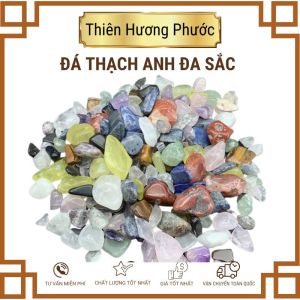 Đá thạch anh vụn đa sắc 100g