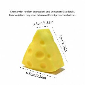 Square Cheese Squishy Toys Slow Rebound Push Stress Relief Sensory Toys Cheese Stress Balls Fidget T