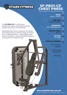 Stark Fitness Commercial Chest Press Machine