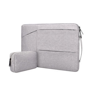Tas Laptop Macbook Softcase Jinjing Pocket Set Nylon 11 12 13 14 15 16 inch Free Pouch