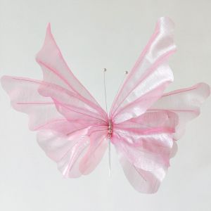 CRUSHES Silk Artificial Butterfly Flowers Artificial Flowers Colorful Flower Head Background Fake Flowers Large Butterfly Wedding Backdrop