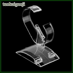 tuokaiguoji 1pcs trong suốt hình chữ C Đồng hồ Stents ABS sang trọng Đồng hồ vòng tay trang sức Bangle hiển thị đứng chủ