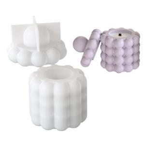 Silicone Decorative Tins Mould Round Shape Storage Box Molds Silicone Texture for Crafting Distinctive Pen Holder