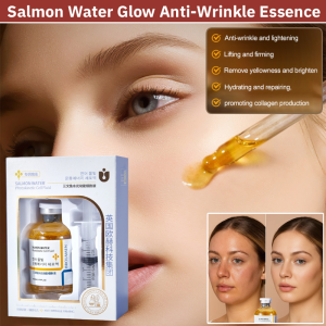 Salmon Water Glow Anti-Wrinkle Essence Shrink Pores Wet Compress Essence Improve Dull Skin Brighten Skin 三文鱼水光抗皱精华液