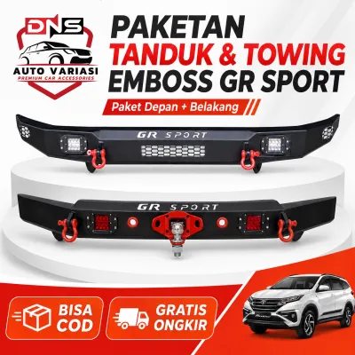 Paket Tanduk Depan & Towing Belakang Custom Embos GR Sport Rush Bisa COD