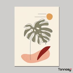 TENNESY Hiasan Dinding Abstrak Bunga Tanaman 15x20CM Wall Decor Dekorasi Dinding Rumah Kamar Tidur