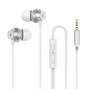 Original Metal 3.5mm Type-c Earbuds Mobile Wired Headphones Sport Earphone Headset with Mic for Xiaomi Huawei Samsung Phone