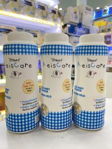 Reis care แป้งเด็กไร้ซแคร์ Extra Mild 130g (แพ็ค 6 ขวด) สีฟ้า