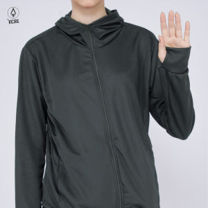 VCRL-Jaket Mesh Hoodie Uv Protection Anti UPF 50+ Baju Olahraga Wanita Nyaman Stylish Jogging Yoga