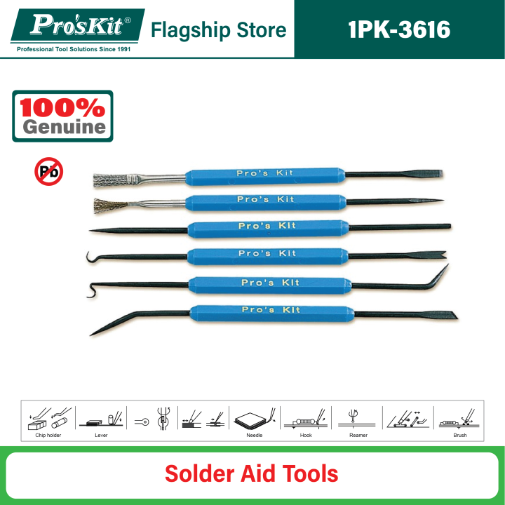 Pro'skit Jack Pro'sKit 1PK-3616 Soldering Aid Kit | Lazada