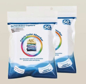 tấm hút màu chống nhuộm giặt nhanh- sạch hơn- an toàn hơn ( 1 gói / 50 tờ)