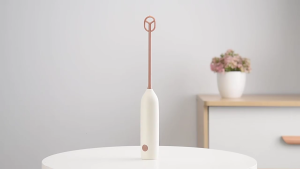 Dense Electric Milk Frother With Detachable Head Easy Cleaning And Low Noise For Home Baking Needs