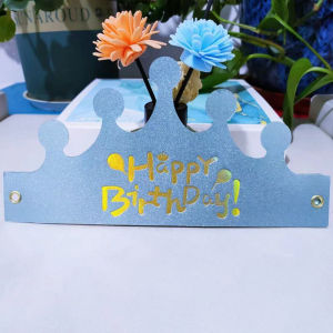 Folding Birthday Hat Handmade Creative Birthday Party Decoration High End Crown Birthday Hat Crown