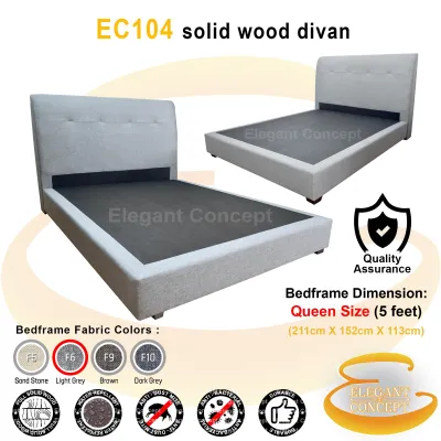 (Limited Stock) Export Class Economy EC104 with Full Solid Wood Structure Core Bedframe Katil (Queen / King) 4 colours available