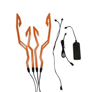 Upgrade Powered Motorcycles Helmet Light Night Riding Signal Helmet EL Light Sticker3 Mode Led Helmet Light