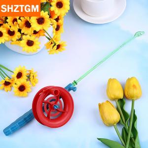 [COD] SHZTGM 1ชิ้นคันเบ็ดสายว่าวพร้อมรีลสายว่าวรอกหมุนวงล้ออุปกรณ์เสริมสำหรับเด็กเกมกลางแจ้งสาย30เมตร