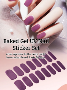 Nail Patch Waterproof and Long-lasting Uv Curing Nail Art Stickers Brightening Gel Layer Mature