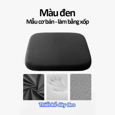 Vinnatsu đệm ngồi cao su non memory foam thoáng khí chống trượt giảm áp lực dùng ghế văn phòng ô tô sàn