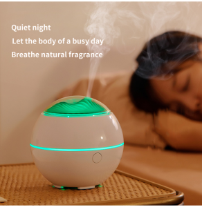 Ultrasonic Essential Oil Diffuser USB Portable Diffuser & Humidifier Mountain View Quality & Durable Aroma Essential Oil with Warm Light Perfect Gift for Birthday New Years Christmas by Tapirz 升级版香薰机