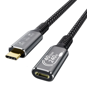 Usb4.0 Cáp 40gbps truyền dữ liệu 240W USB C để USB C Cáp sạc nhanh 8K @ 60Hz usb4.0 cáp cho điện thoại máy tính xách tay
