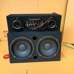 ลำโพงบลูทูธ แหลมจาน 4 นิ้ว ( 1 คู่ ) ดอกกลาง 6.5 นิ้ว ( 1 คู่ ) เชื่อมต่อบลูทูธ USB LINE-in ใช้ไฟ 12 / 24 / ไฟบ้าน เสียงดี ดีไซน์สวย