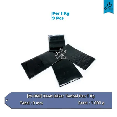 Karet Tambal Ban Bakar Swallow baru 13x25cm tebal 3mm - 1 KG