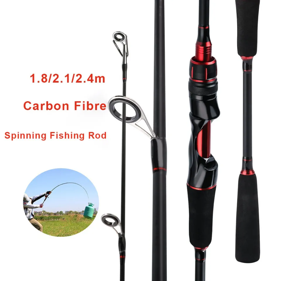 Fishing Rod 1.8/2.1/2.4M Fishing Rod Spinning Carbon Fiber Rod