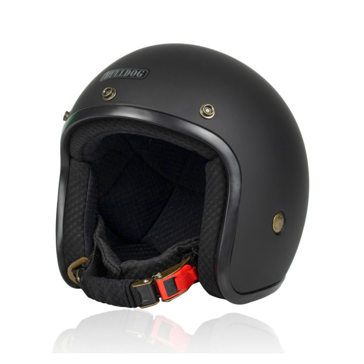 MŨ BẢO HIỂM BULLDOG 3/4 BRAVO - MÀU ĐEN MỜ