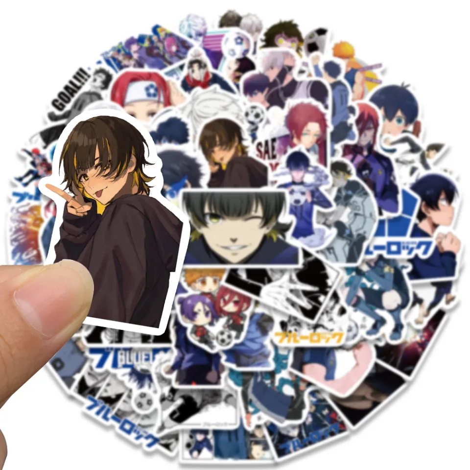 10/50PCS Blue Lock Football Sports Anime Stickers Scrapbook Motorcycle  Luggage Laptop Graffiti Guitar Cartoon Sticker Kid Toy