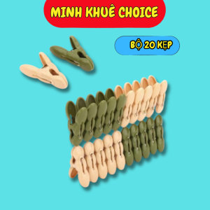 Set 20 chiếc kẹp nhựa kẹp củ lạc rẻ bền đẹp kẹp quần áo Việt Nhật 2835 - Việt Nhật Plastic