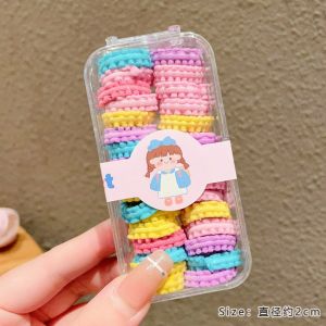 Trẻ em đơn giản tóc không nối vòng với độ co giãn cao Kích thước nhỏ Băng cao su Phụ kiện tóc
