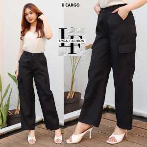 Celana cargo lose pants wanita