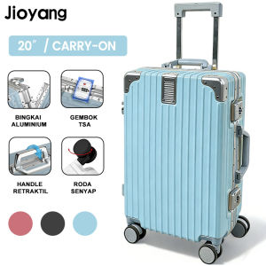JOAYNG BAGASI RANGKA ALUMINIUM 2026 DESAIN BARU USB CHARGER KOPER TRAVEL MODIS 20/24 INCI KAPASITAS BESAR RODA SENYAP