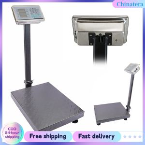 Foldable Heavy Duty Floor Scale with LCD Display Industrial Platform for Warehouse and Industrial Measurement