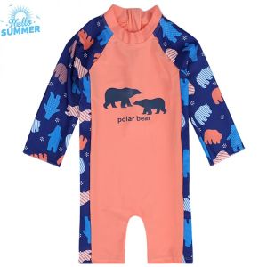 New Childrens Swimsuit Mens and Womens Middle and Small Childrens One-piece Swimsuit
