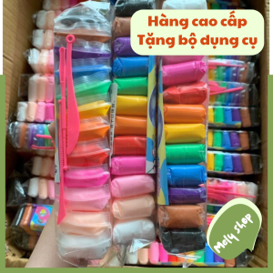 [Siêu Rẻ]_Bộ 12-24-36 màu đất sét xốp tự khô HÀNG CAO CẤP&An TOÀN siêu nhẹ cho bé và mẹ nặn hình cực xinh